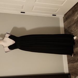 Rare London deep v black maxi
